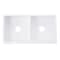 Nantucket Sinks Double Bowl Farmhouse Fireclay Sink with Filigree Apron FCFS3318D-Filigree - alternate 2